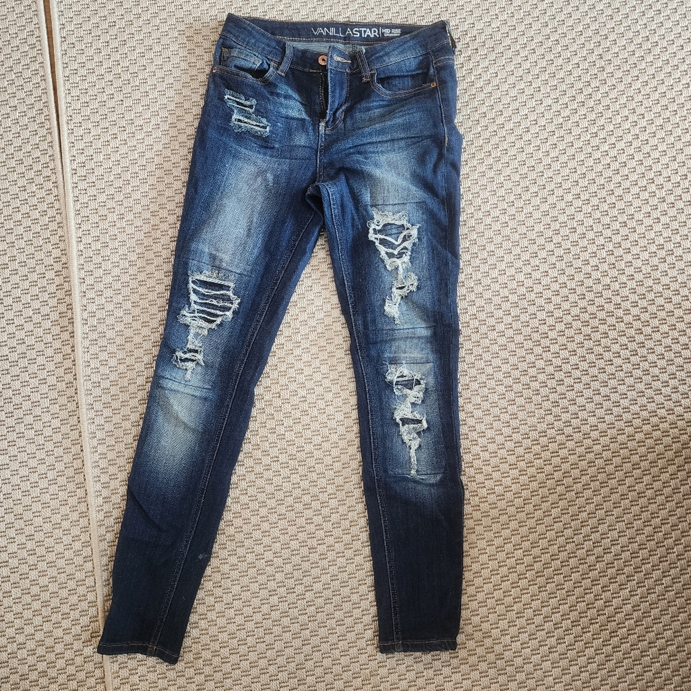 Vanilla Sky Mid Rise Jean's Size 7